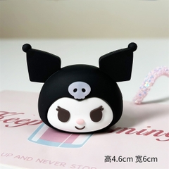 Trang trí silicon hình đầu thú - Kuromi
