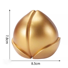 Trang trí tết hình quả đào vàng to 7.8cm