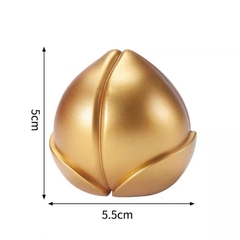 Trang trí tết hình quả đào vàng trung 5cm
