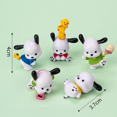 Set trang trí 5 chó Pacha (nhựa đặc)