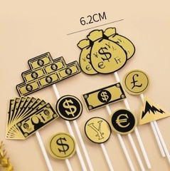 Set 10 que tiền vàng $ mới