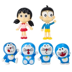 Set 4 Doremon + Xuka + Nobita