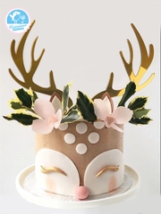 Topper mica GS sừng hươu vàng