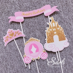 Set que HPBD lâu đài công chúa + xe hồng