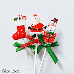 Set 3 que cắm GS người tuyết + ông già Noel + tất đỏ