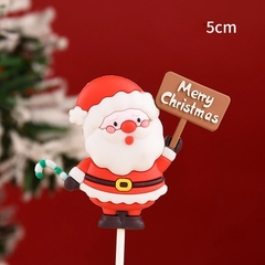 Trang trí silicon GS ông già Noel cầm biển Merry Chrismas (CC)