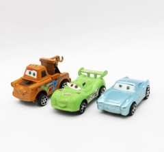 Set 6 vương quốc xe hơi xanh lá cây + đỏ