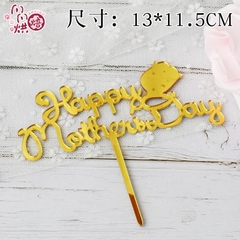 Topper mica HP Mother's day vàng