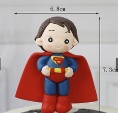 Trang trí gốm mềm Superman nhỏ áo choàng đỏ