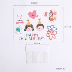 Set 8 que cắm Children's Day cô bé + cậu bé (CD)