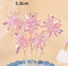 Set 5 que cắm tua rua màu hồng L1