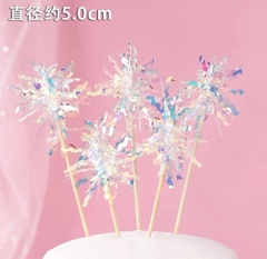 Set 5 que cắm tua rua màu trắng L1