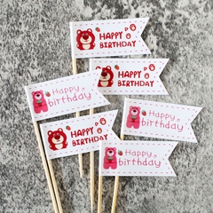Set 6 que cắm biển hiệu HPDB gấu Lotso (QCG)