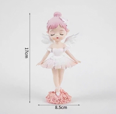Trang trí sứ bé gái thiên thần múa bale có cánh (dáng đứng)