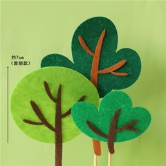 Set 3 cây xốp xanh xanh