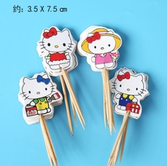 Set 24 que cắm mèo Kitty
