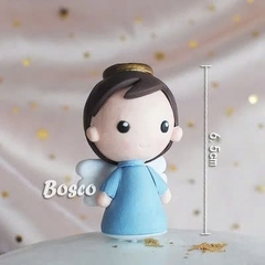 Trang trí bé trai thiên thần áo xanh