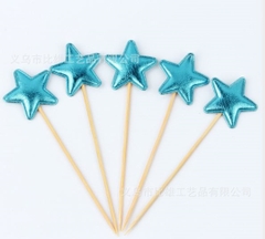 Que cắm sao da xanh dương (5 que)