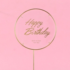 Que HPBD tròn trong khung sắt