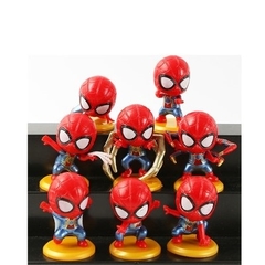 Set 8 người nhện chibi đỏ nhỏ