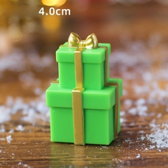 Set trang trí GS 2 hộp quà nhựa màu xanh