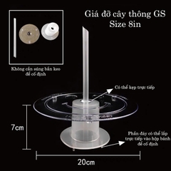Giá đỡ GS nhựa tròn trang trí cây thông giáng sinh sz 8in