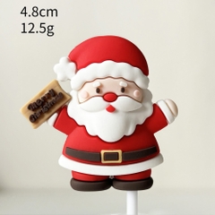 Trang trí slc GS ông già noel cầm biển Merry Christmas 2024