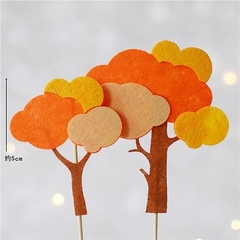 Set 2 cây xốp lá vàng cổ thụ