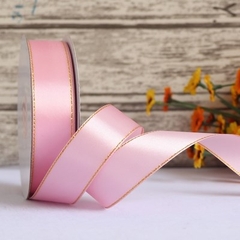 RB lụa viền kim tuyến màu hồng