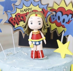 Trang trí gốm mềm Wonder Women nhỏ