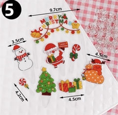 5 Set trang trí GS vòm đèn giáng sinh + ông già Noel + người tuyết (5 bộ 40c)