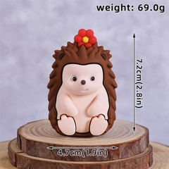 Trang trí silicon hoạt hình nhím cute