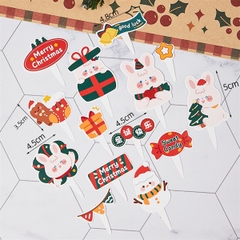 Set 13 tag cắm GS 4 thỏ trắng + kẹo Sweet Candy 2023