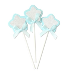 Set 3 que cắm sao nơ xanh