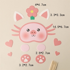 Set que cắm hình mặt thú - mèo