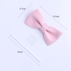 Trang trí nơ xốp nhỏ màu hồng sz 9cm