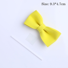 Trang trí nơ xốp nhỏ màu vàng sz 9cm