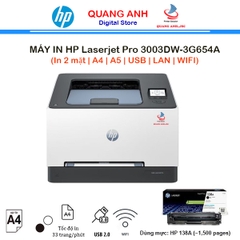 Máy in HP Laserjet Pro 3003DW Printer 3G654A (In 2 mặt | A4 | A5 | USB | LAN | WIFI)