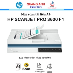Máy scan HP Scanjet Pro 3600 F1 (20G06A) (Scan 2 mặt| ADF 60 tờ | 30ppm/60ipm | A4| A5| USB 3.0)