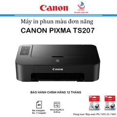 Máy In Phun màu Canon PIXMA TS207  ( A4 / A5 / USB )