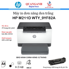 Máy in Laser đen trắng HP M211D 9YF82A (In 2 mặt | A4 tốc độ 29 trang/phút| USB)