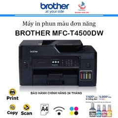 Máy in phun màu đa năng Brother MFC-T4500DW (In 2 mặt | Copy | Scan ADF 1 mặt | Fax | A3 | USB | LAN | WIFI)