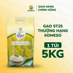 [COMBO 10 kg] 2 túi gạo KOMESO ST25 Thượng Hạng (túi 05kg)