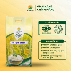 [COMBO 10kg] 02 túi gạo OM18 KOMESO ngọt thơm (túi 05 kg)