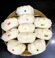 Bánh bao gà nấm sốt phô mai Bếp Của Gấu