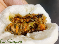Bánh bao chay nhân rau củ Cánh Đồng (hộp 4 cái)