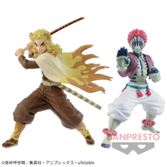 Mô hình Kamado Rengoku Kyojuro & Akaza - Vibration Stars - Demon Slayer Chính hãng Bandai