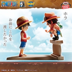 Mô hình Monkey D. Luffy & Ace - WCF Log Stories - OnePiece Chính hãng Bandai