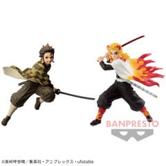 Mô hình Kamado Tanjiro & Rengoku Kyojuro - Vibration Stars - Demon Slayer Chính hãng Bandai