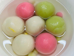 Chè Trôi Nước Phối Màu Hồng Trắng Xanh